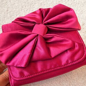 White House Black Market Women's Wristlet | Satin Hot Pink